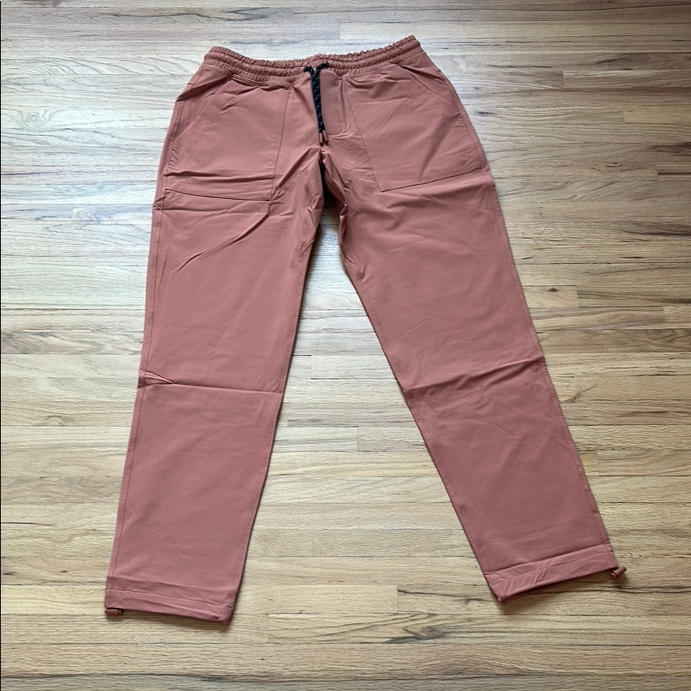 Cotopaxi salmon pants with cinch at hem
